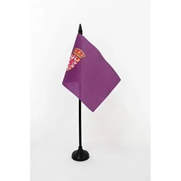 DRAPEAU DE TABLE PROVINCE DE CORDOUE 15x10cm - PETIT DRAPEAUX DE BUREAU CORDOBA EN ANDALOUSIE 10 x 15 cm