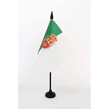 DRAPEAU DE TABLE FUERTEVENTURA 15x10cm - PETIT DRAPEAUX DE BUREAU DE FUERTEVENTURA - ILES CANARIES 10 x 15 cm