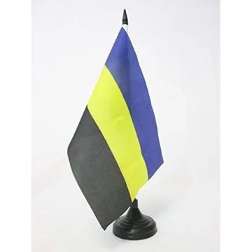 DRAPEAU DE TABLE PROVINCE DE GUELDRE 21x14cm - PETIT DRAPEAUX DE BUREAU GELDERLAND AUX PAYS-BAS 14 x 21 cm