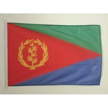 Bandera nautica eritrea 45x30cm - Compra/Venta Banderas naúticas de Eritrea 30 x 45 cm con anillos
