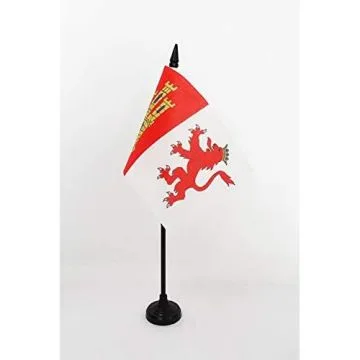DRAPEAU DE TABLE PROVINCE DE CÁCERES 15x10cm - PETIT DRAPEAUX DE BUREAU CACERES EN ESTREMADURE 10 x 15 cm
