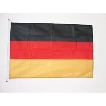 DRAPEAU ALLEMAGNE 90x60cm - DRAPEAU ALLEMAND 60 x 90 cm Spécial Extérieur - DRAPEAUX