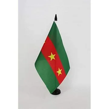 Drapeau de table Ewes d\'Afrique de l\'Ouest 21x14cm - PETIT Drapeaux DE BUREAU d\'Ewe 14 x 21 cm