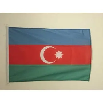 PAVILLON NAUTIQUE AZERBAÏDJAN 45x30cm - DRAPEAU DE BATEAU AZERBAÏDJANAIS 30 x 45 cm