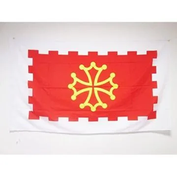 DRAPEAU AUDE 90x60cm - DRAPEAU DÍ?PARTEMENT FRANÍ?AIS - LANGUEDOC-ROUSSILLON 60 x 90 cm Fourreau pour hampe