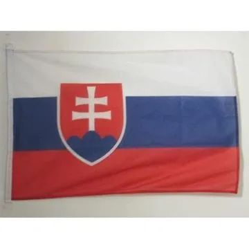 PAVILLON NAUTIQUE SLOVAQUIE 45x30cm - DRAPEAU DE BATEAU SLOVAQUE 30 x 45 cm