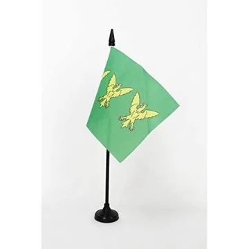 DRAPEAU DE TABLE COMTÉ DE CAERNARFONSHIRE 15x10cm - PETIT DRAPEAUX DE BUREAU GALLOIS DE CAERNARVONSHIRE - PAYS DE GALLES 10 x 15 cm