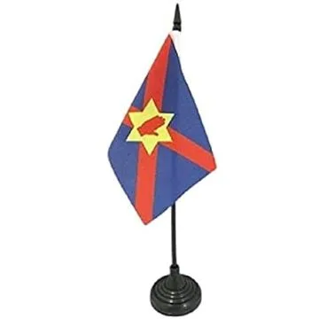 DRAPEAU DE TABLE ULSTER NATION 15x10cm - PETIT DRAPEAUX DE BUREAU NATIONALISTE NORD-IRLANDAIS - IRLANDE DU NORD 10 x 15 cm