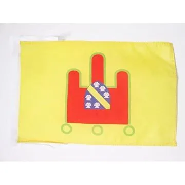 DRAPEAU PUY-DE-DÔME 45x30cm - PAVILLON DÉPARTEMENT FRANÇAIS - AUVERGNE 30 x 45 cm haute qualité