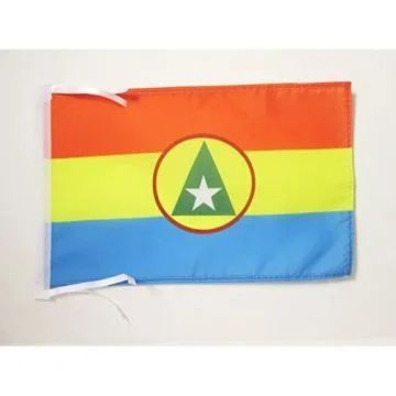 DRAPEAU CABINDA INDÉPENDANTISTE EN ANGOLA 45x30cm - PAVILLON DE L\'ENCLAVE DE CABINDA 30 x 45 cm haute qualité