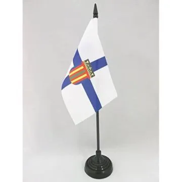 DRAPEAU DE TABLE COPTES CHRÉTIENS D\'ÉGYPTE 15x10cm - PETIT DRAPEAUX DE BUREAU COPTE ÉGYPTIEN 10 x 15 cm
