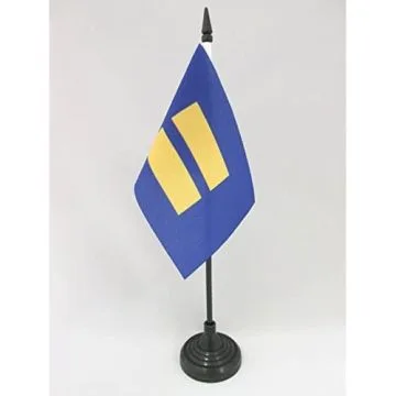 DRAPEAU DE TABLE EGALITÉ 15x10cm - PETIT DRAPEAUX DE BUREAU DROITS DE L\'HOMME 10 x 15 cm
