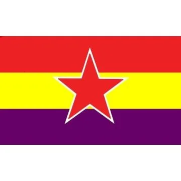 DRAPEAU ESPAGNE POPULAIRE RÉPUBLICAINE 150x90cm - DRAPEAU ESPAGNOL 90 x 150 cm - DRAPEAUX