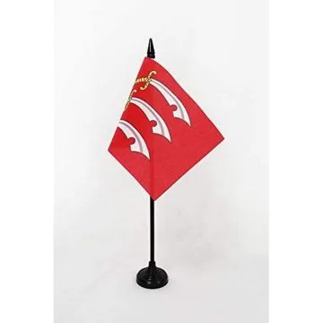 DRAPEAU DE TABLE COMTÉ DE ESSEX 15x10cm - PETIT DRAPEAUX DE BUREAU COUNTY OF ESSEX - ANGLETERRE 10 x 15 cm