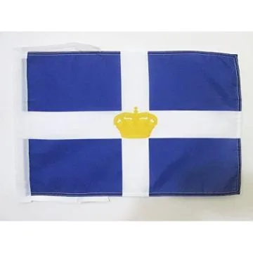 DRAPEAU ROYAUME DE GRÍ?CE 1863-1973 45x30cm - PAVILLON GREC ANCIEN 30 x 45 cm haute qualité
