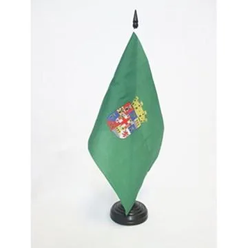 DRAPEAU DE TABLE PROVINCE Dâ??ALMERÍA 21x14cm - PETIT DRAPEAUX DE BUREAU ALMERIA EN ANDALOUSIE 14 x 21 cm