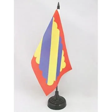 DRAPEAU DE TABLE DUCHÉ DE NIVERNAIS 21x14cm - PETIT DRAPEAUX DE BUREAU PROVINCE FRANCE 14 x 21 cm