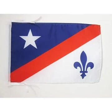 DRAPEAU FRANCO-AMÉRICAINS 45x30cm - PAVILLON FRANCO AMÉRICAIN 30 x 45 cm haute qualité