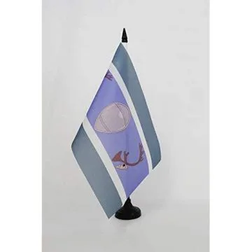 Drapeau de table Innus du Québec et Labrador 21x14cm - PETIT Drapeaux DE BUREAU Montagnais-Naskapis Innu 14 x 21 cm