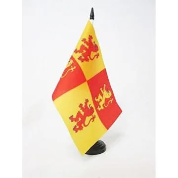 DRAPEAU DE TABLE PRINCE DE GALLES OWAIN GLYNDWR 21x14cm - PETIT DRAPEAUX DE BUREAU GALLOIS 14 x 21 cm