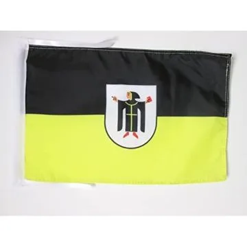 DRAPEAU MUNICH 45x30cm - PAVILLON MÜNCHEN EN BAVIÈRE 30 x 45 cm haute qualité