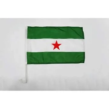 Bandera de coche Andalucia Arbonaida 45 x 30 cm