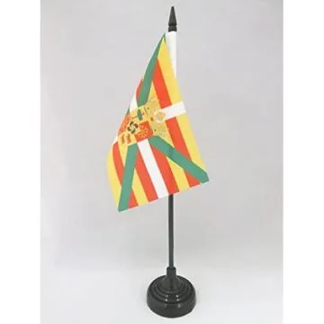 DRAPEAU DE TABLE PYRÉNÉES UNIES 15x10cm - PETIT DRAPEAUX DE BUREAU PYRÉNÉEN 10 x 15 cm