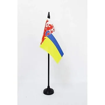 DRAPEAU DE TABLE PROVINCE DE LIMBOURG 15x10cm - PETIT DRAPEAUX DE BUREAU LIMBURG AUX PAYS-BAS 10 x 15 cm