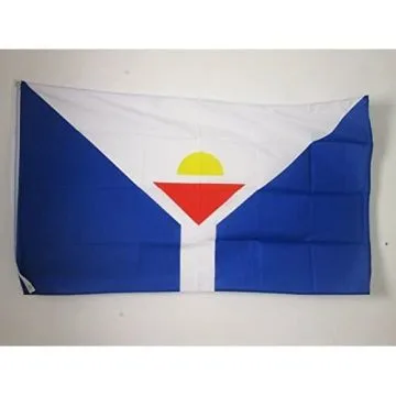 DRAPEAU SAINT-MARTIN 150x90cm - DRAPEAU DE L?ÎLE DE SAINT-MARTIN - FRANCE 90 x 150 cm - DRAPEAUX
