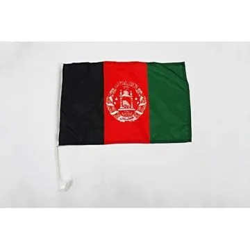 Drapeau de voiture Afghanistan 45x30cm - Carflag afghan 30 x 45 cm