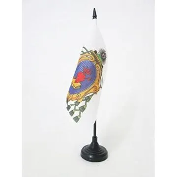 DRAPEAU DE TABLE ORDRE DES AUGUSTINS RÍ?COLLETS 15x15cm - PETIT DRAPEAUX DE BUREAU DE L\'O.A.R 15 x 15 cm