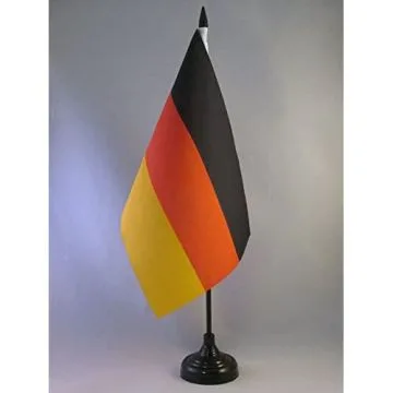 DRAPEAU DE TABLE ALLEMAGNE 22x15cm - GRAND DRAPEAUX DE BUREAU ALLEMAND 15 x 22 cm