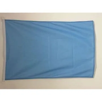 PAVILLON NAUTIQUE UNICOLORE BLEU 45x30cm - DRAPEAU DE BATEAU DE COULEUR BLEUR 30 x 45 cm