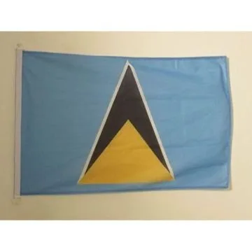 DRAPEAU SAINTE LUCIE 150x90cm - DRAPEAU SAINT-LUCIEN 90 x 150 cm Spécial Extérieur - DRAPEAUX