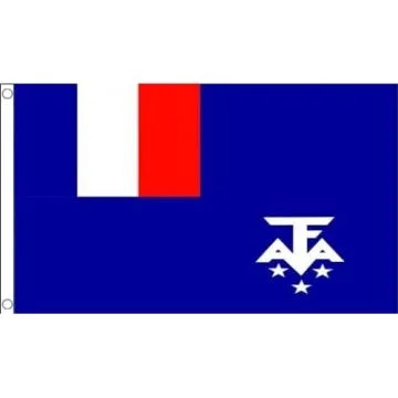 DRAPEAU TERRES AUSTRALES ET ANTARCTIQUES FRANÍ?AISE 90x60cm - DRAPEAU FRANÍ?AIS - FRANCE 60 x 90 cm - DRAPEAUX