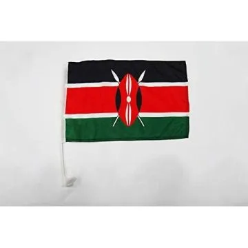 Drapeau de voiture Kenya 45x30cm - Carflag kenyan 30 x 45 cm