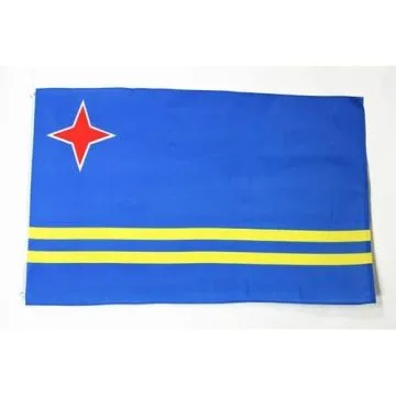 DRAPEAU ARUBA 150x90cm - DRAPEAU ARUBAIS 90 x 150 cm - DRAPEAUX