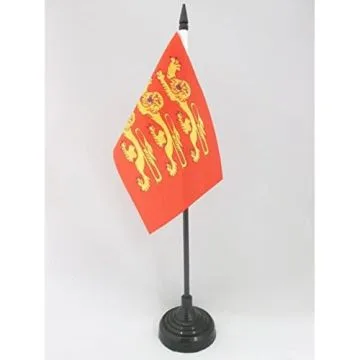 DRAPEAU DE TABLE HAUTE-NORMANDIE 15x10cm - PETIT DRAPEAUX DE BUREAU HAUT-NORMAND - FRANCE 10 x 15 cm