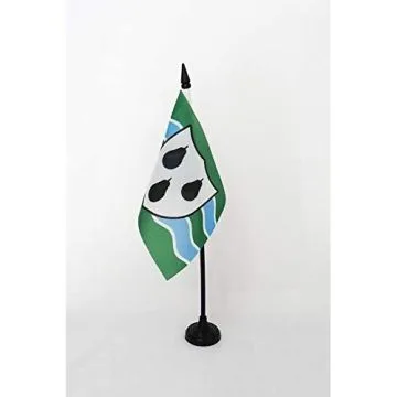 DRAPEAU DE TABLE COMTÉ DE WORCESTERSHIRE 15x10cm - PETIT DRAPEAUX DE BUREAU COUNTY OF WORCS. - ANGLETERRE 10 x 15 cm
