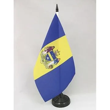 DRAPEAU DE TABLE PHILADELPHIE 21x14cm - PETIT DRAPEAUX DE BUREAU VILLE DE PHILADELPHIA - PENNSYLVANIE 14 x 21 cm