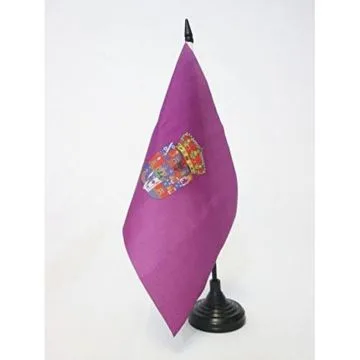 DRAPEAU DE TABLE PROVINCE DE GUADALAJARA 21x14cm - PETIT DRAPEAUX DE BUREAU GUADALAJARA EN CASTILLE-LA-MANCHE 14 x 21 cm