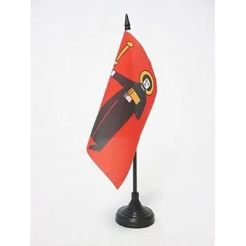 DRAPEAU DE TABLE CANTON DE GLARIS 15x15cm - PETIT DRAPEAUX DE BUREAU GLARUS - GL SUISSE 15 x 15 cm
