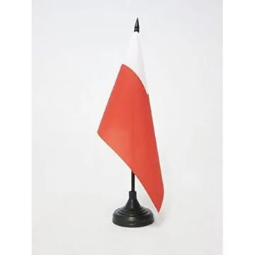 DRAPEAU DE TABLE ABOU DHABI 21x14cm - PETIT DRAPEAUX DE BUREAU ABU DHABI AUX Í?MIRATS ARABES UNIS 14 x 21 cm