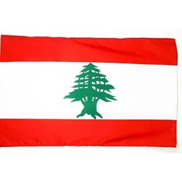 DRAPEAU LIBAN 250x150cm - DRAPEAU LIBANAIS 150 x 250 cm Fourreau pour hampe