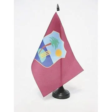DRAPEAU DE TABLE Í?QUIPE DES INDES OCCIDENTALES 21x14cm - PETIT DRAPEAUX DE BUREAU WEST INDIES 14 x 21 cm