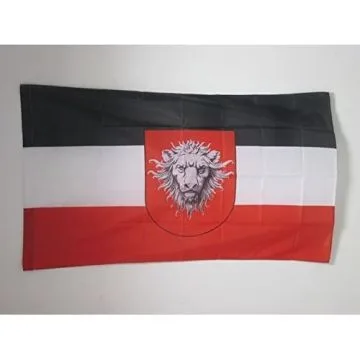 DRAPEAU AFRIQUE ORIENTALE ALLEMANDE 1885-1919 150x90cm - DRAPEAU EMPIRE COLONIAL ALLEMAND 90 x 150 cm Fourreau pour hampe