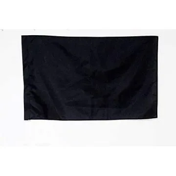 Drapeau course automobile noir 90x60cm - Drapeau de commissaire 60 x 90 cm Fourreau pour hampe