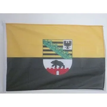 PAVILLON NAUTIQUE SAXE-ANHALT 45x30cm - DRAPEAU DE BATEAU SACHSEN-ANHALT - LAND ALLEMAGNE 30 x 45 cm