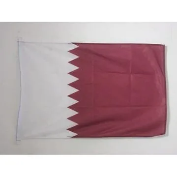 DRAPEAU QATAR 90x60cm - DRAPEAU QATARIEN 60 x 90 cm Spécial Extérieur - DRAPEAUX