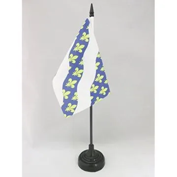 DRAPEAU DE TABLE YVELINES 15x10cm - PETIT DRAPEAUX DE BUREAU DÉPARTEMENT FRANÇAIS - ÎLE-DE-FRANCE 10 x 15 cm